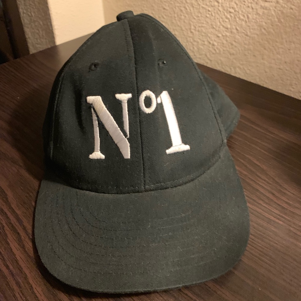 N1 Black White Curved SnapBack